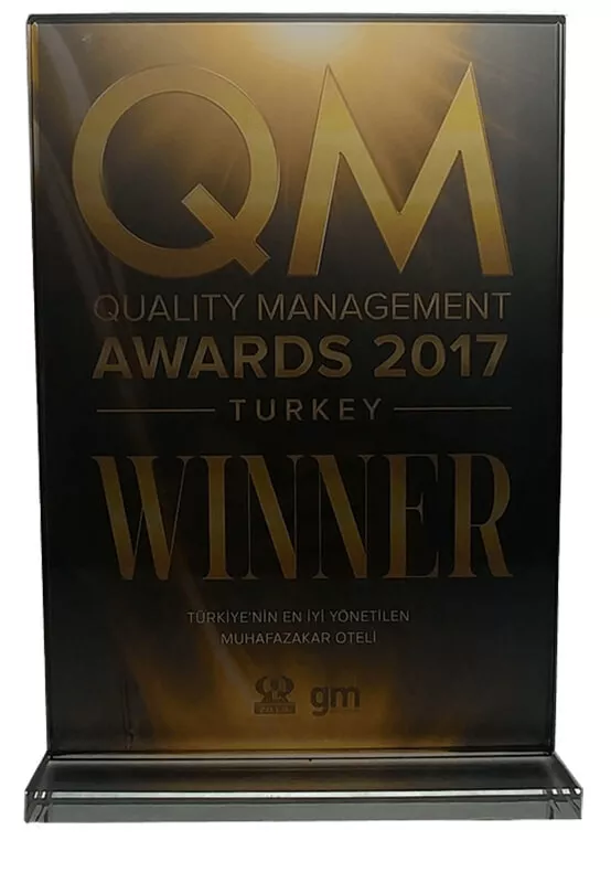 QM Awards 2017 Türkiye'nin En İyi Yönetilen Muhafazakar Oteli